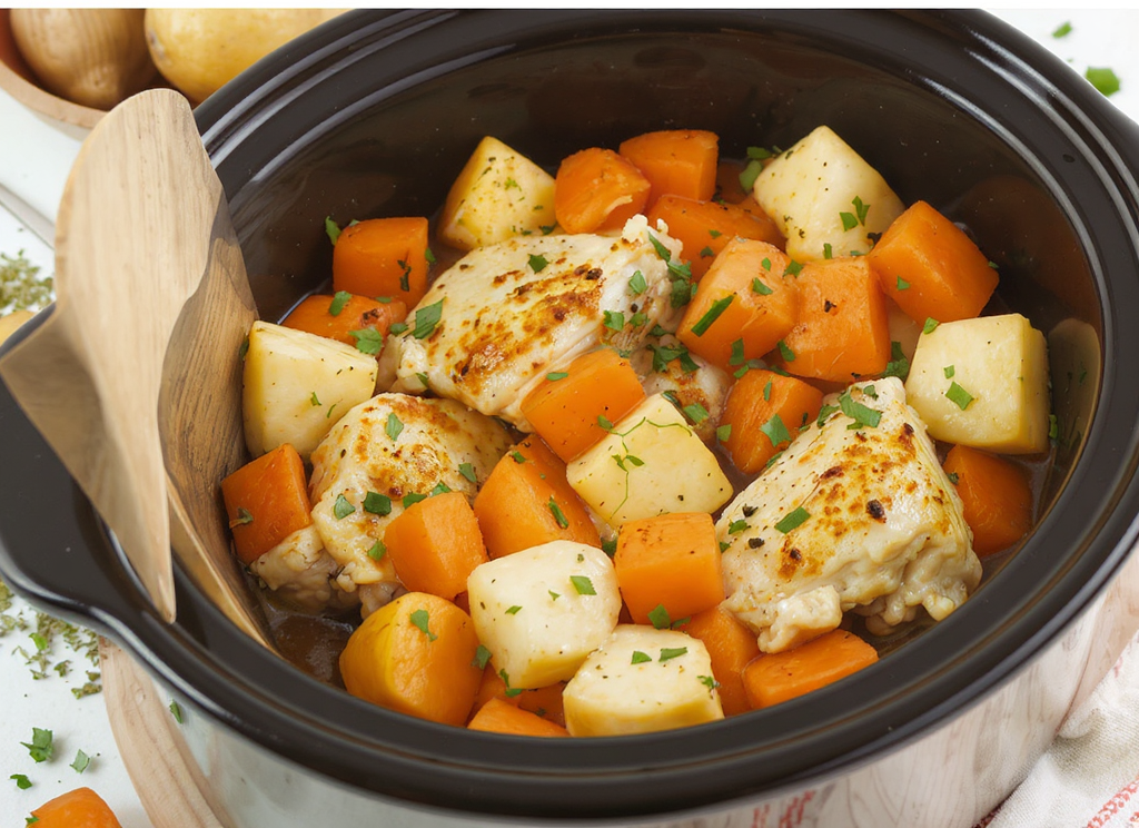 Delicious Crock Pot Chicken and Potatoes