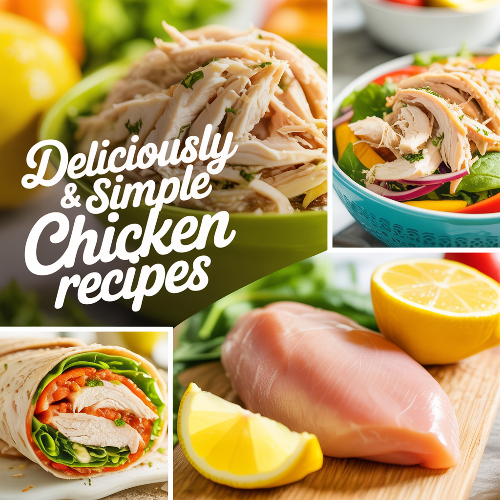 Easy and shredded chicken breast recipes