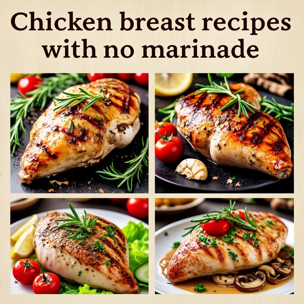 Chicken breast recipes with no marinade
