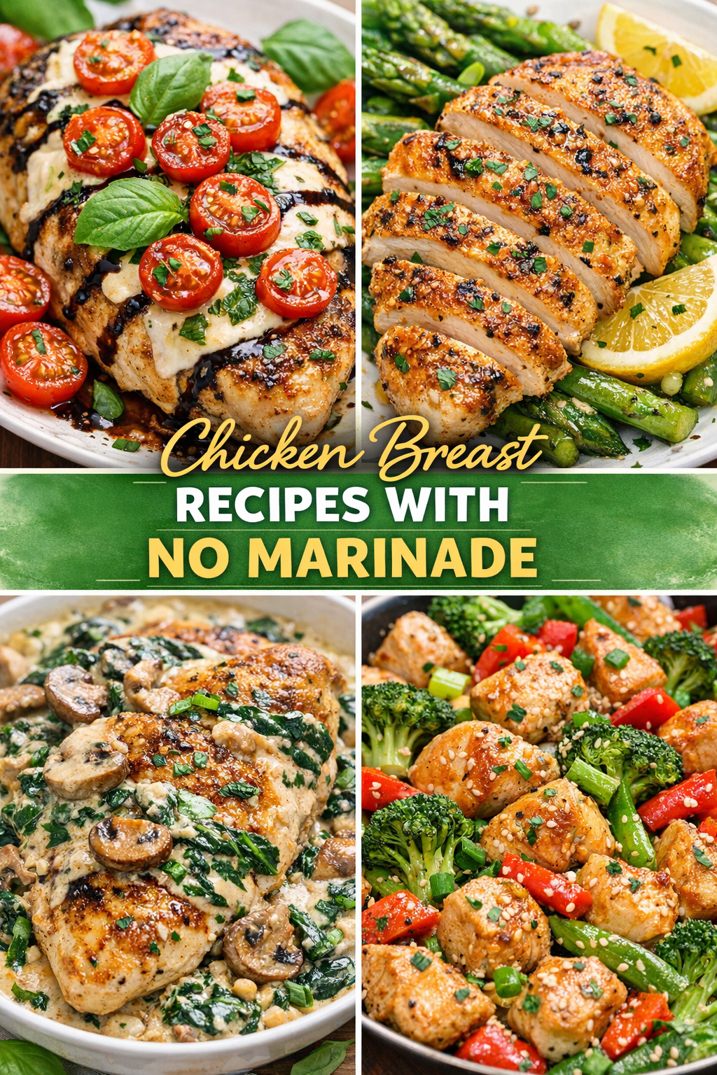 Chicken breast recipes with no marinade