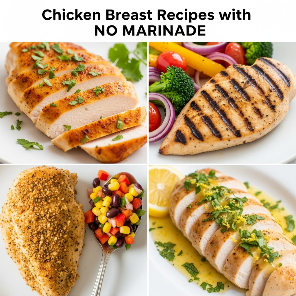 Chicken breast recipes with no marinade