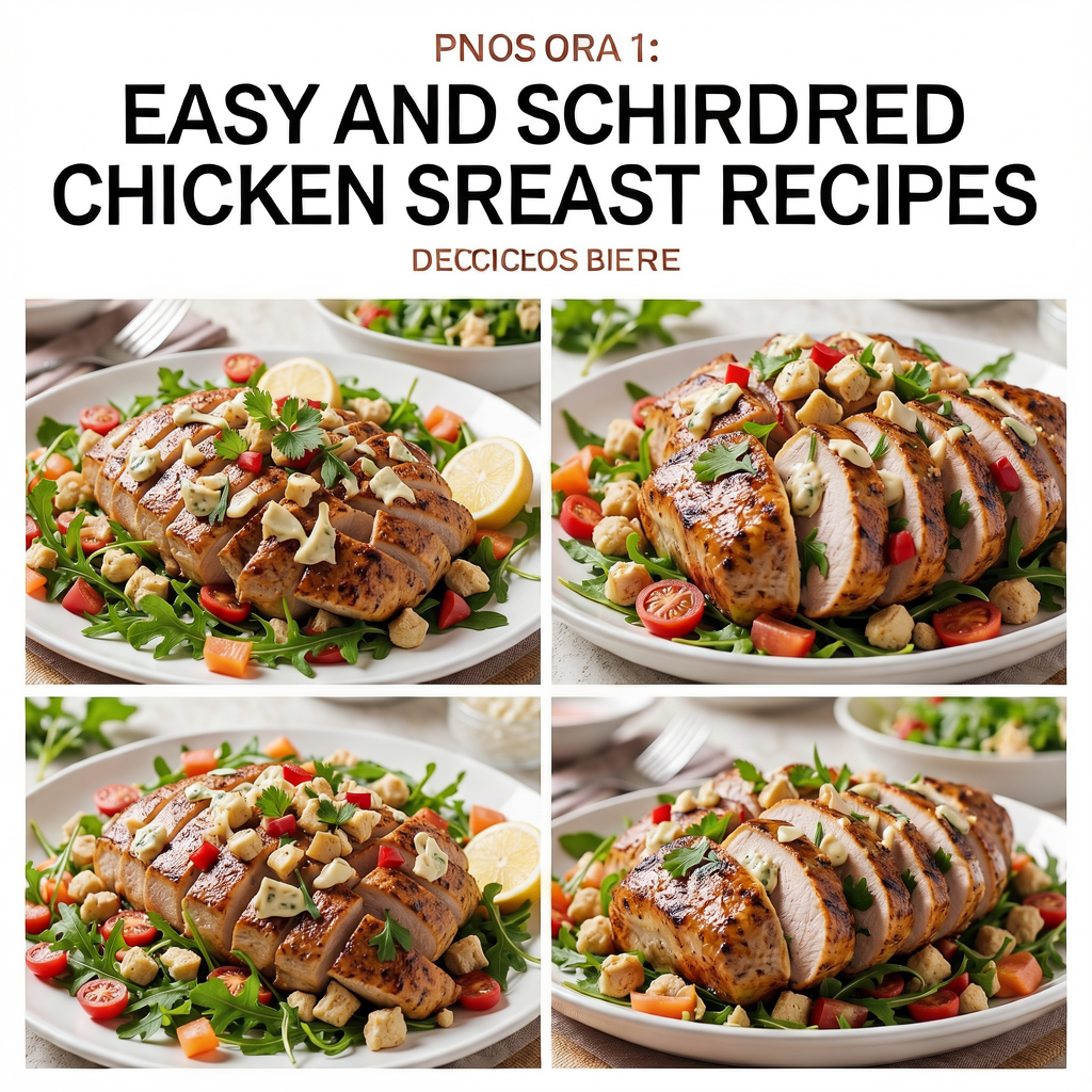 Easy and shredded chicken breast recipes
